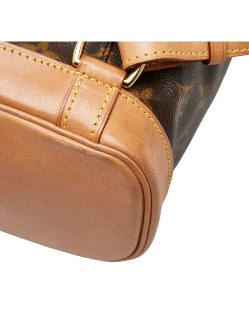 Louis Vuitton Monogram Montsouris MM Backpack Brown Leather